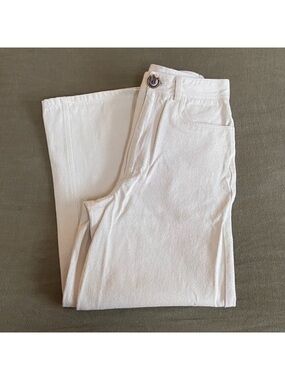 Women’s Cream wide -Leg Pants
